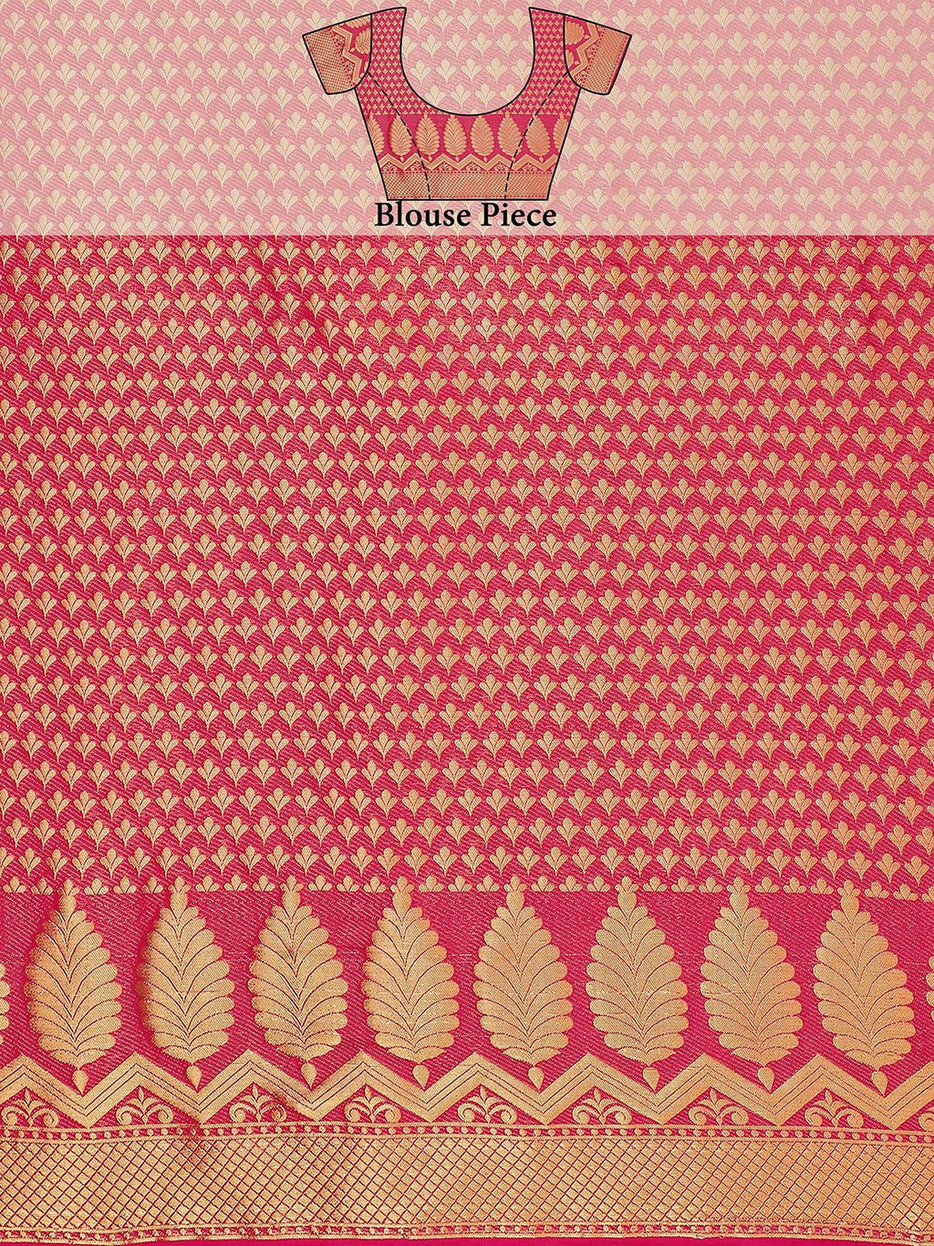 Mimosa Women's Mysore Silk Pink Saree | Grocsy