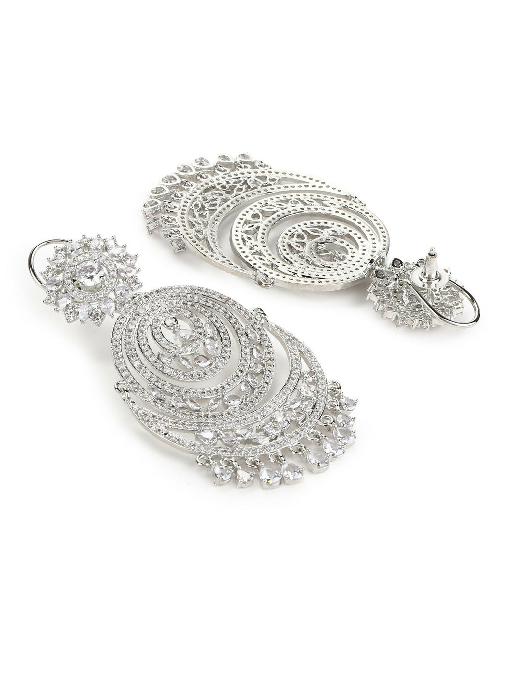Diamond Chand Earrings- Ruby Raang | Grocsy
