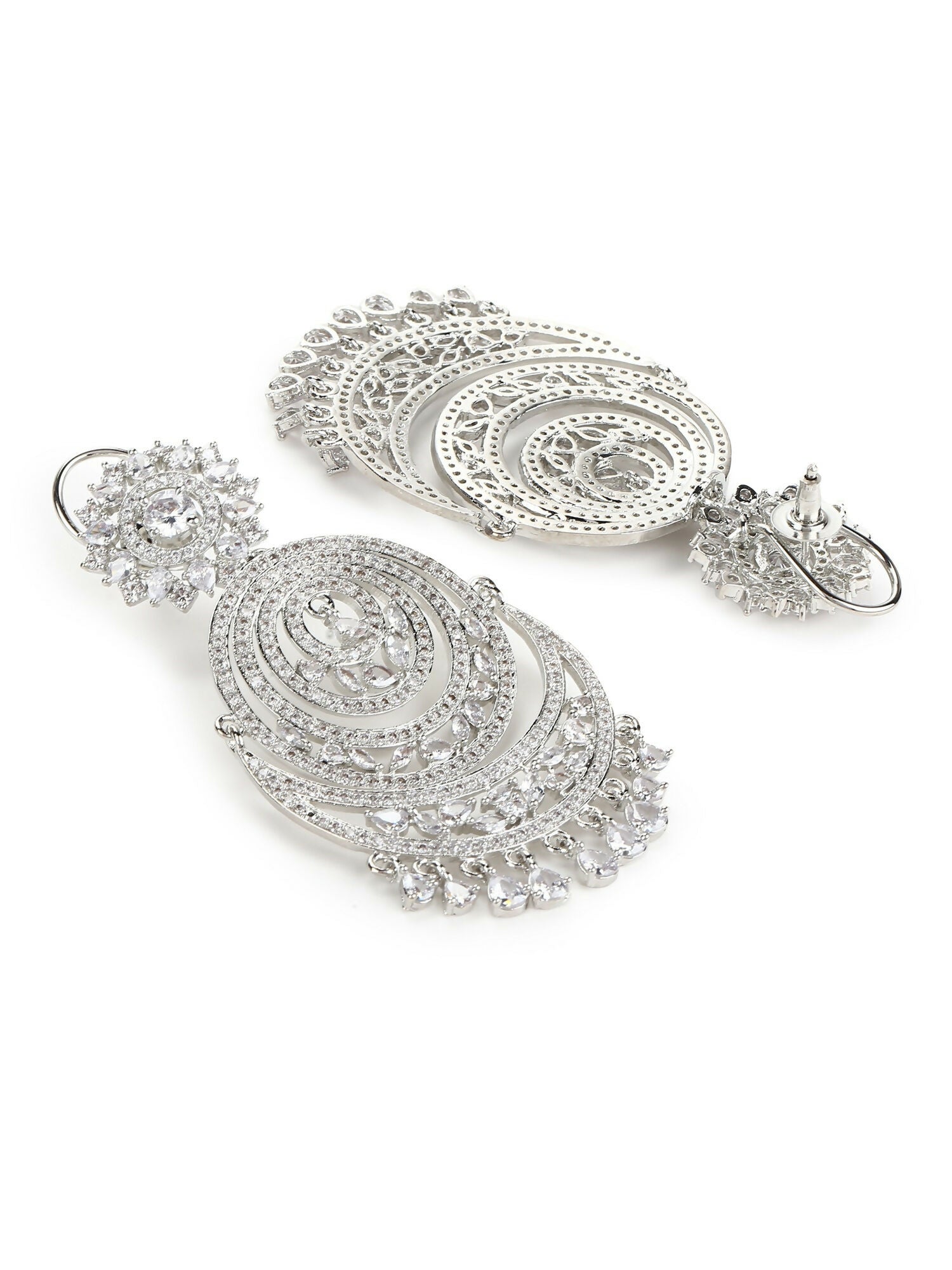 Diamond Chand Earrings- Ruby Raang | Grocsy
