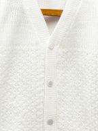 Chutput Kids Cute White Coloured Solid Pullover Sweater | Grocsy
