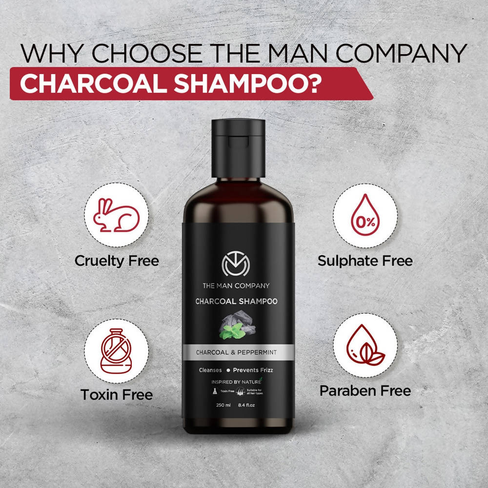 The Man Company Charcoal Shampoo | Grocsy