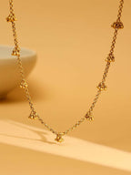 Brass Antique Polish Necklace - Ruby Raang | Grocsy