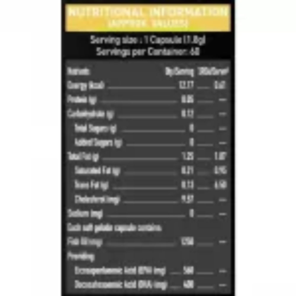 MuscleBlaze Omega 3 Fish Oil Gold Capsules | Grocsy