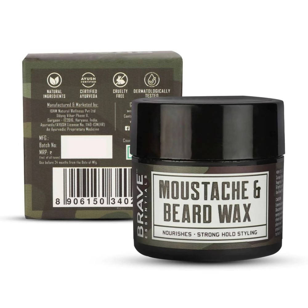 Brave Essentials Beard & Moustache Wax | Grocsy