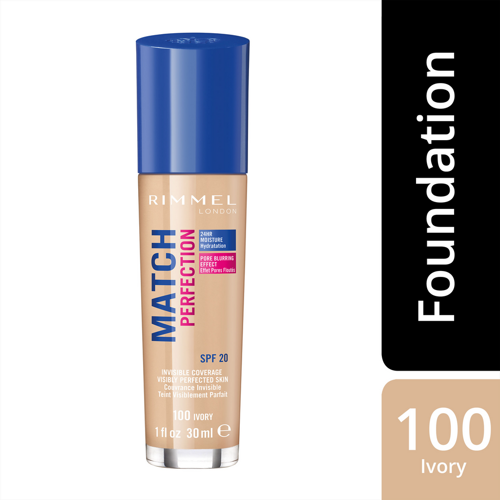 Rimmel London Match Perfection Foundation - Ivory | Grocsy