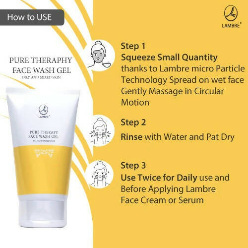 Lambre Pure Therapy Face Wash Gel For Oily Skin | Grocsy