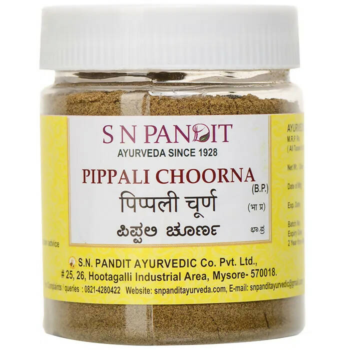 S N Pandit Ayurveda Pippali Choorna | Grocsy