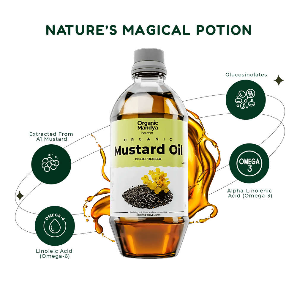 Organic Mandya Mustard Oil | Grocsy