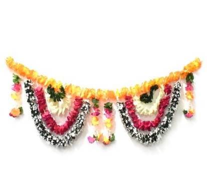 Puja N Pujari Artificial Main Door Hanging Toran | Grocsy