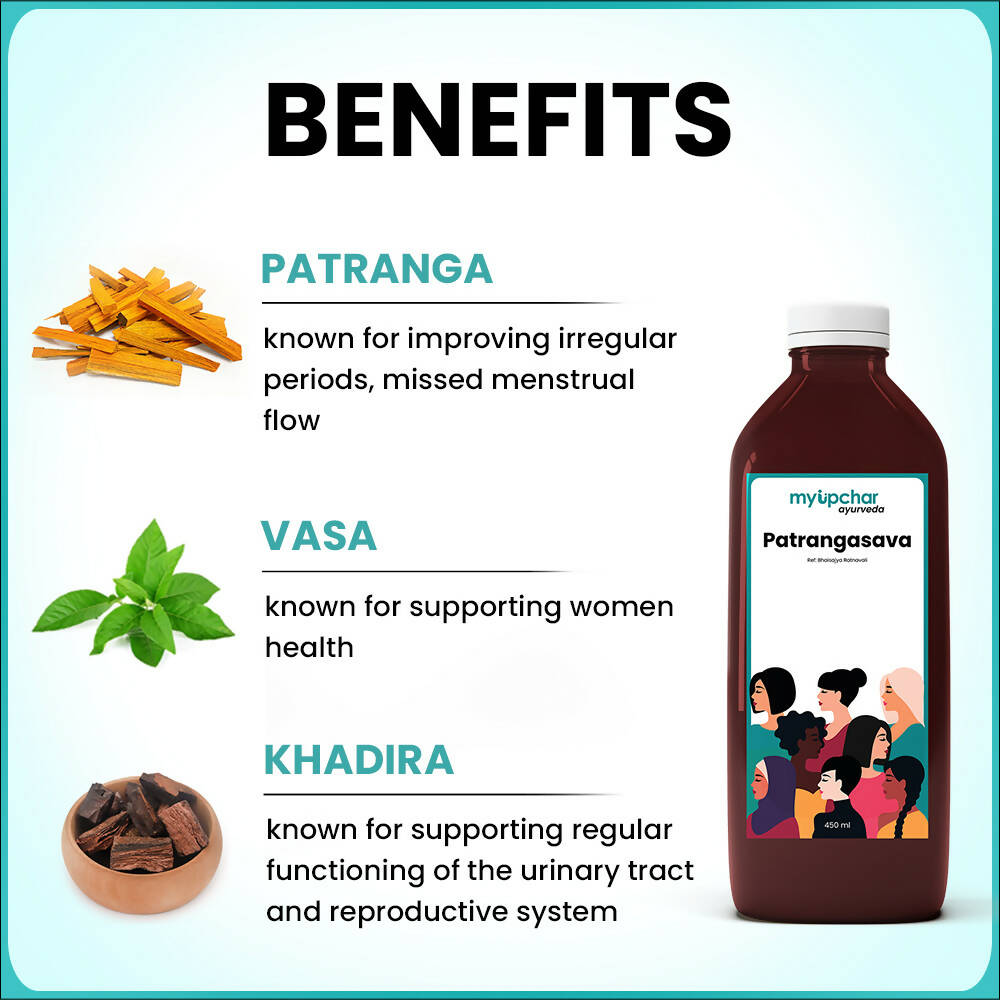 myUpchar Ayurveda Patrangasava Tonic For Women | Grocsy
