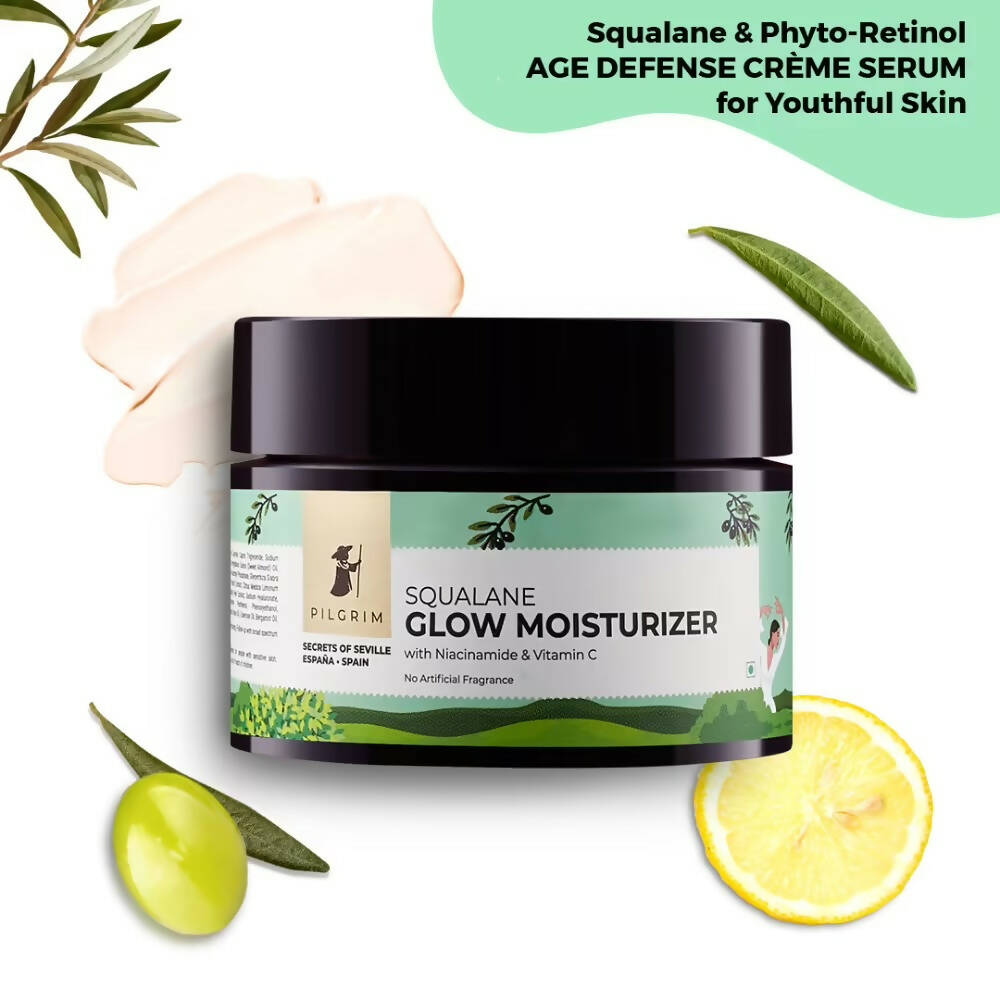 Pilgrim Squalane Glow Moisturizer | Grocsy