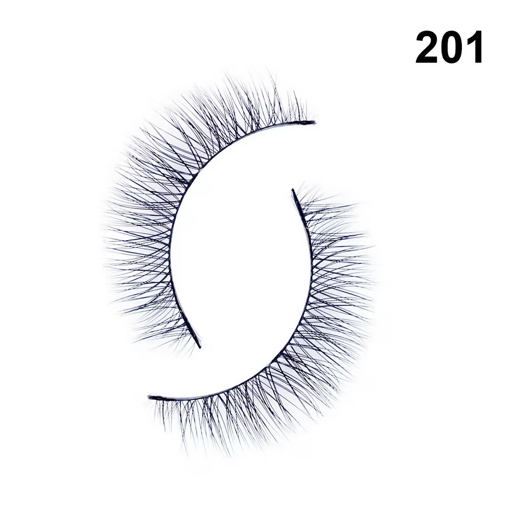 Bronson Professional Pair 6D Long & Natural False Eyelashes - 201 | Grocsy