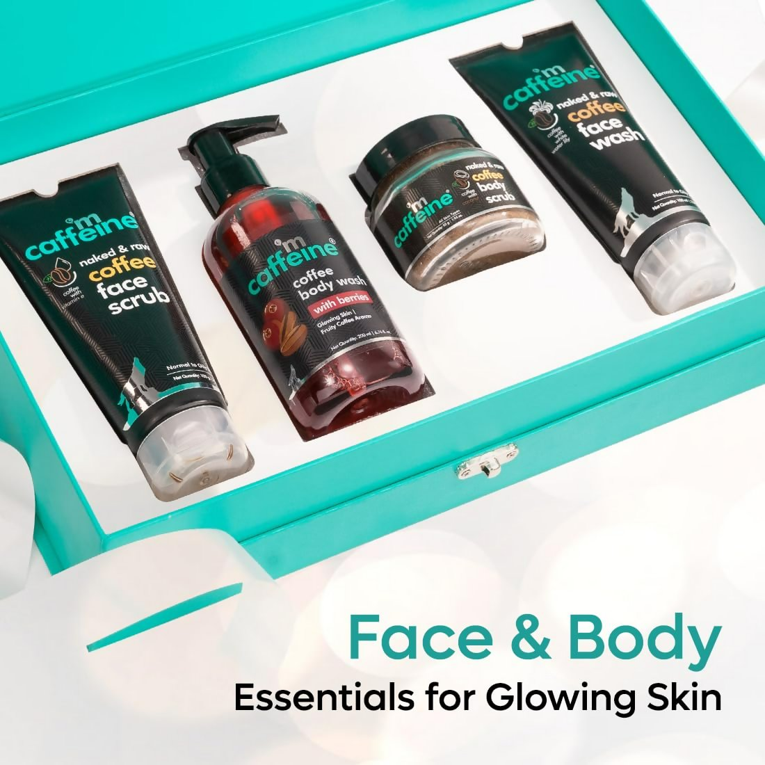 mCaffeine Shower Temptations Gift Set Kit For Women & Men | Grocsy