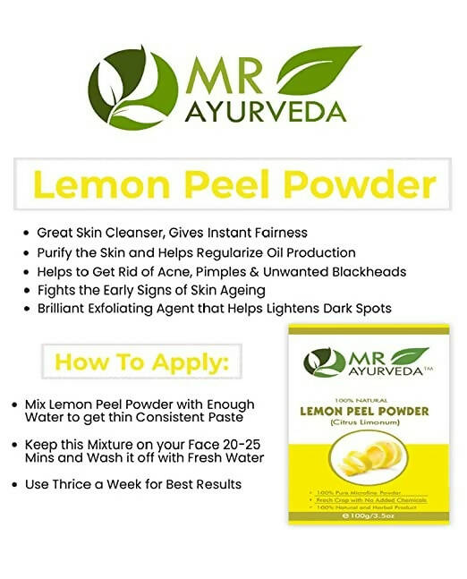 MR Ayurveda Lemon Peel Powder | Grocsy