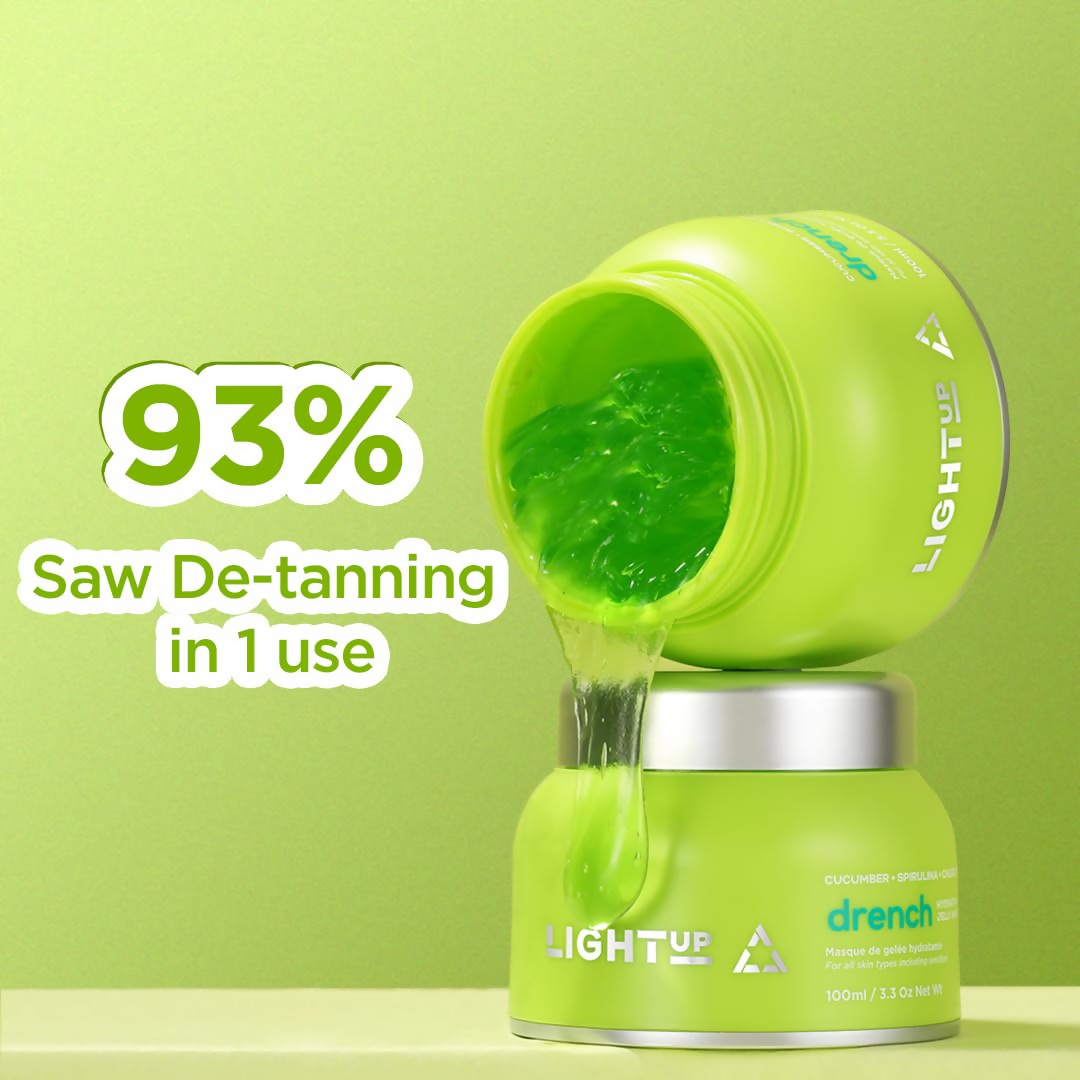Light Up Drench Hydrating Jelly Mask For Glowing Skin | Grocsy