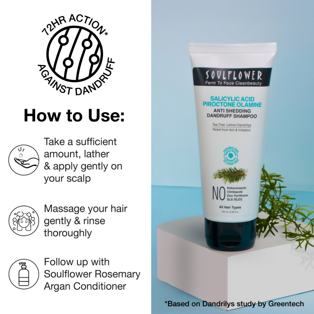 Soulflower Anti Dandruff Shampoo | Grocsy