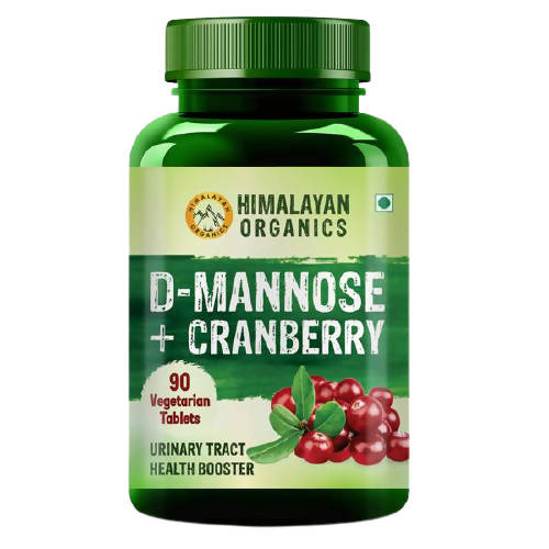 Himalayan Organics D-Mannose + Cranberry Vegetarian Capsules | Grocsy