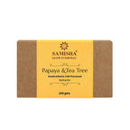 Samisha Organic Papaya & Tea Tree Skin Lightening Bathing Bar | Grocsy