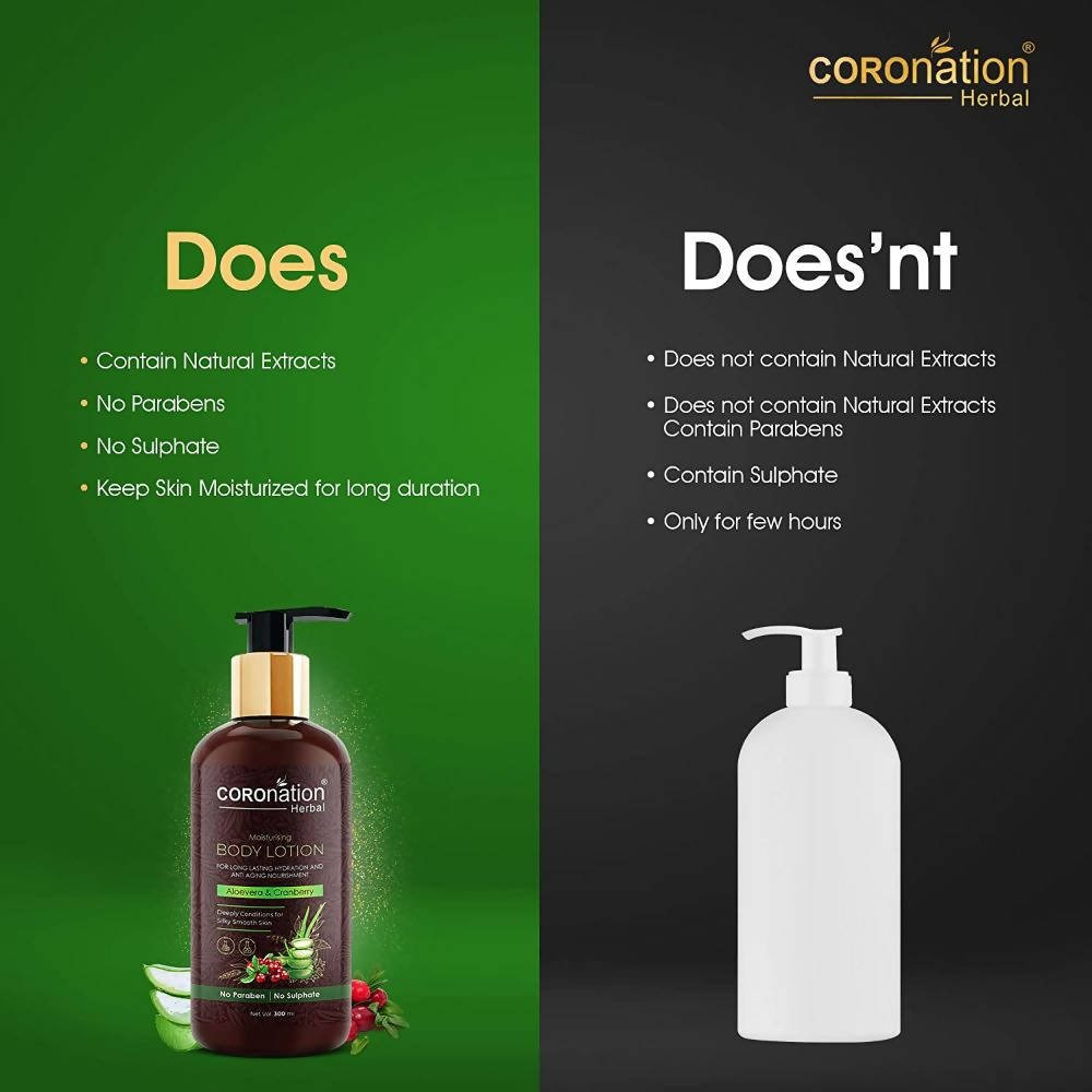 Coronation Herbal Aloevera & Cranberry Body Lotion | Grocsy