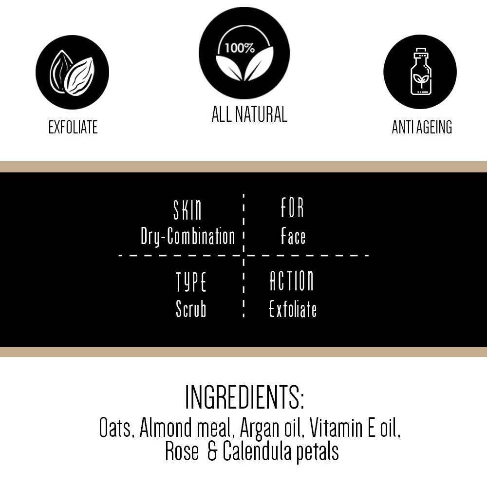 Gulnare Skincare Sweet Almond Face Exfoliator | Grocsy