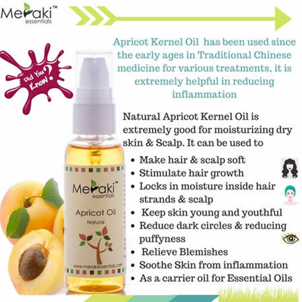 Meraki Essentials Apricot Natural Oil | Grocsy