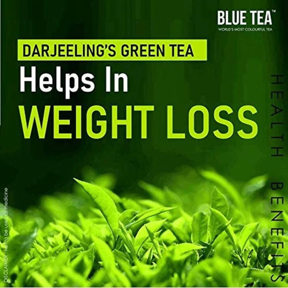 Blue Tea Organic Tulsi Green Tea | Grocsy