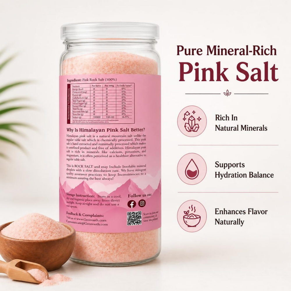 GeoSvasth Himalayan Pink Salt | Grocsy