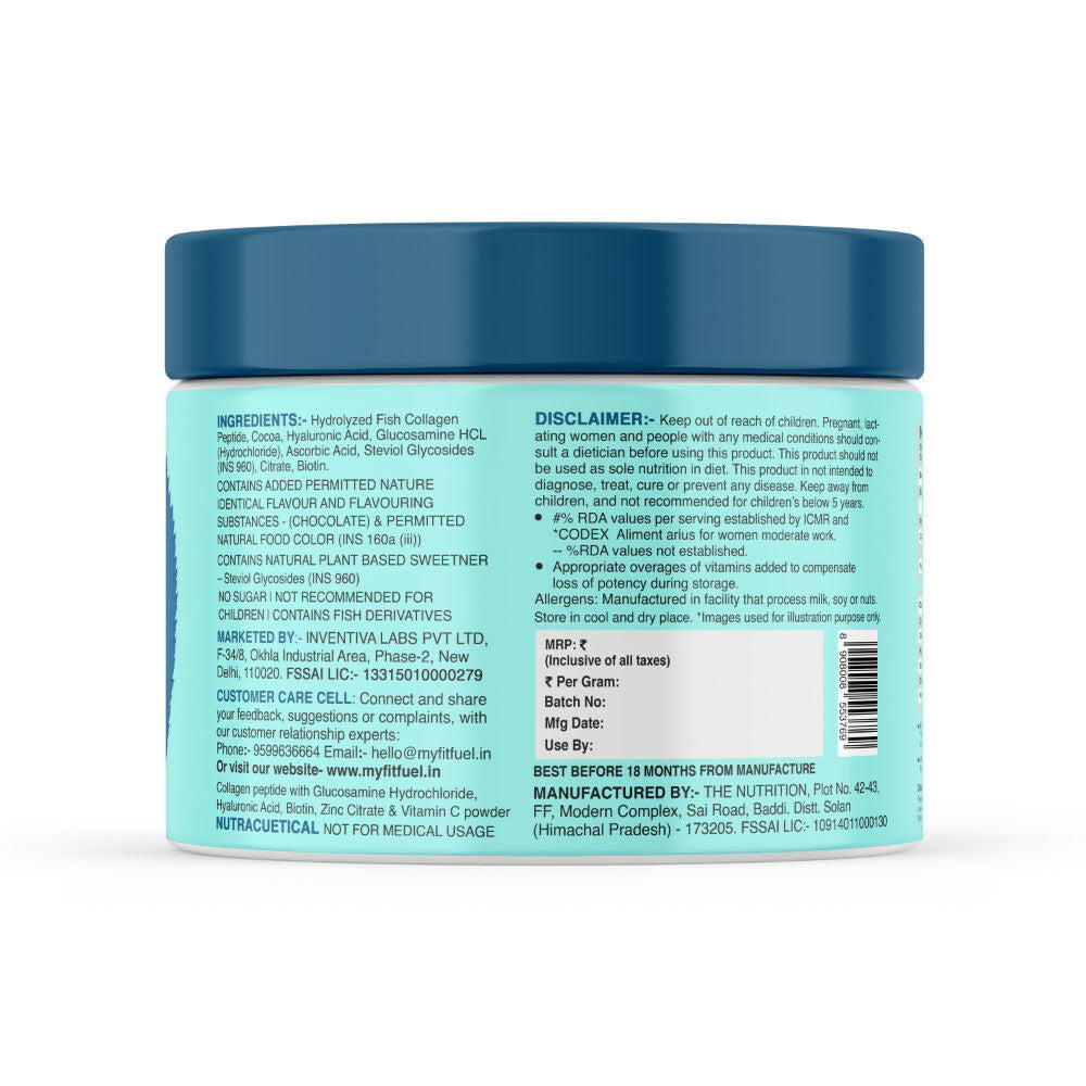 MyFitFuel Hydrolyzed Marine Collagen - Chocolate | Grocsy