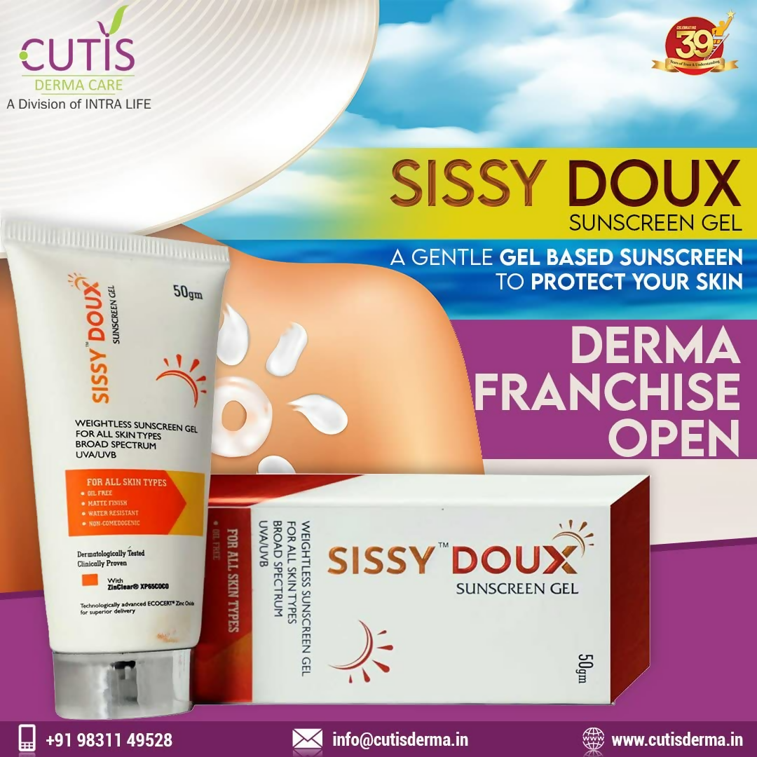 Rotex Cutis Sissy Doux Sunscreen Gel SPF 50 PA++++ | Grocsy
