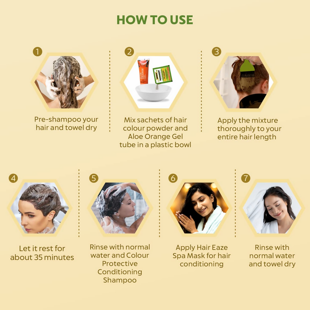 Indus Valley Damage-Free Gel Hair Color- Dark Brown | Grocsy