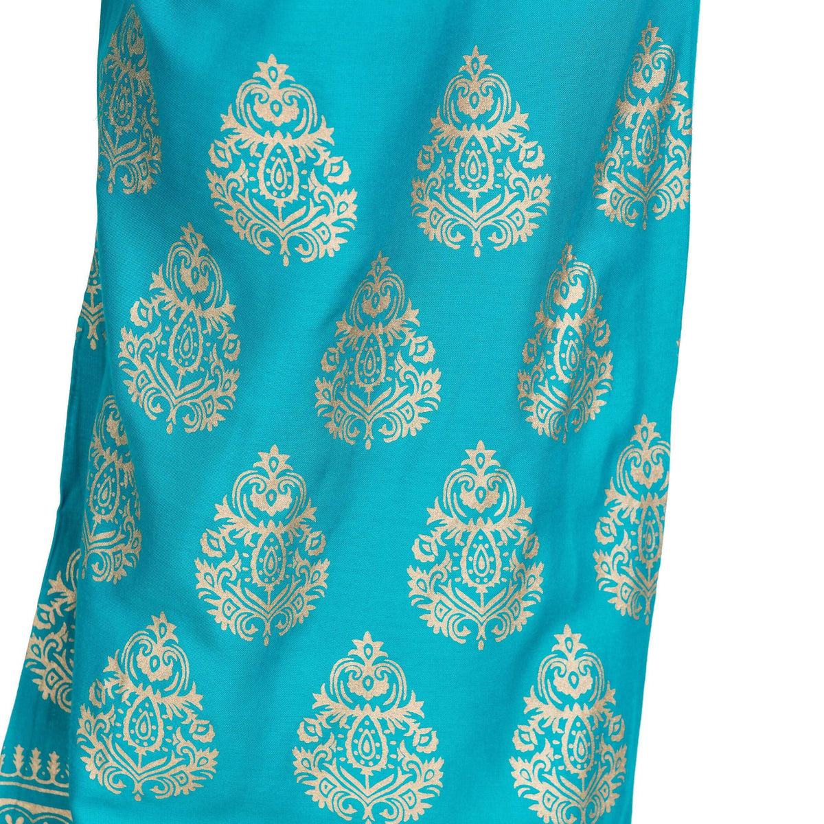 PAVONINE Rama Green Color Golden Printed Rayon Fabric Sharara For Women & Girls | Grocsy