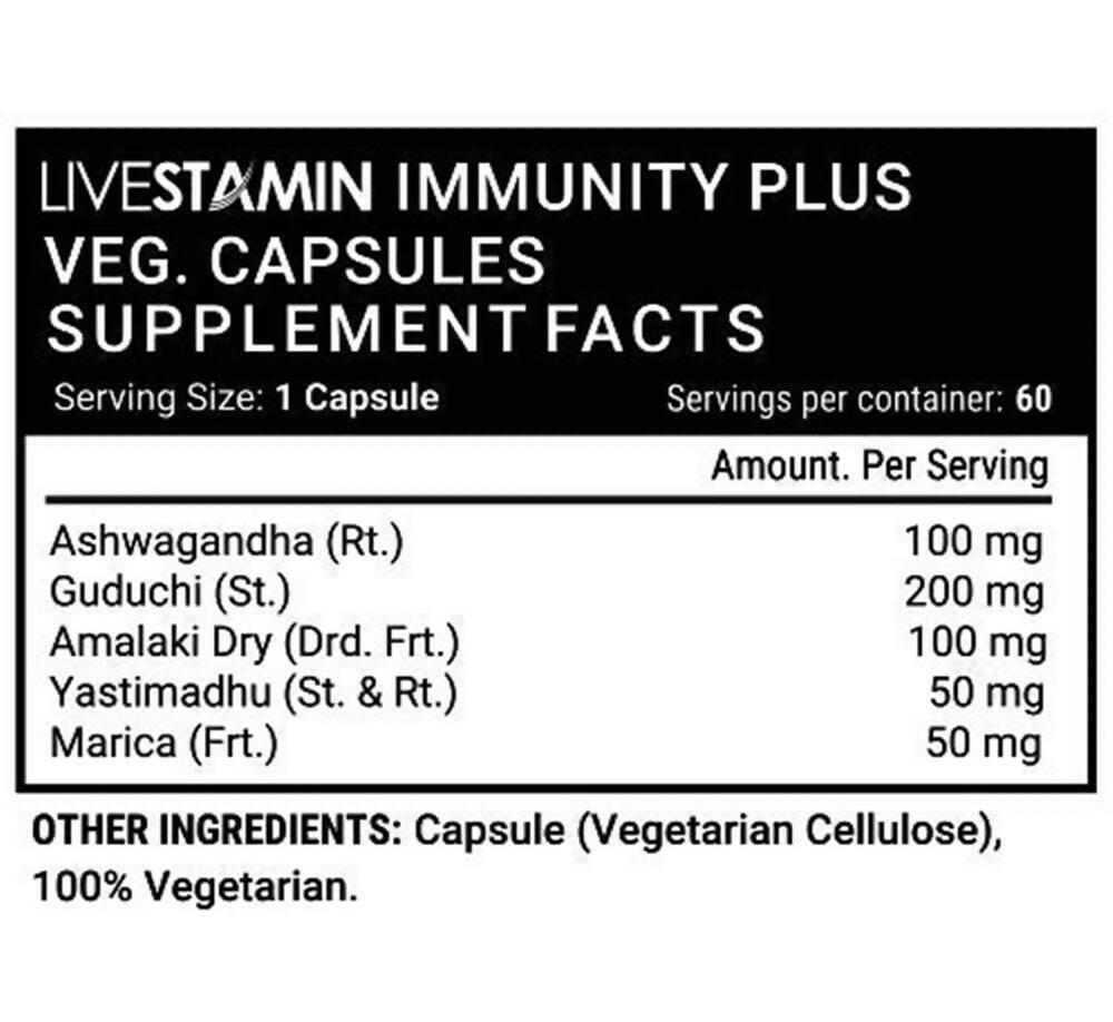 Livestamin Immunity Plus Capsules | Grocsy