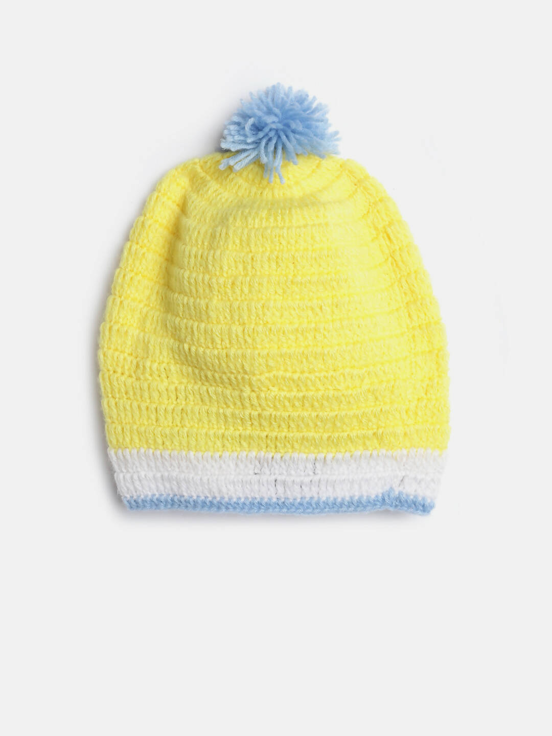 Chutput Kids Woollen Hand Knitted Octopus Detail Cap - Yellow | Grocsy
