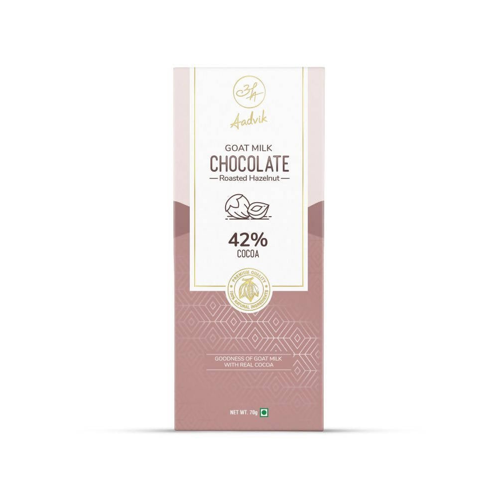 Aadvik Goat Milk Chocolate - Roasted Hazelnut | Grocsy