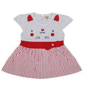 NammaBaby Baby Girl's A-Line Mini Frock Dress - Red 120 | Grocsy