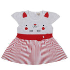 NammaBaby Baby Girl's A-Line Mini Frock Dress - Red 120 | Grocsy