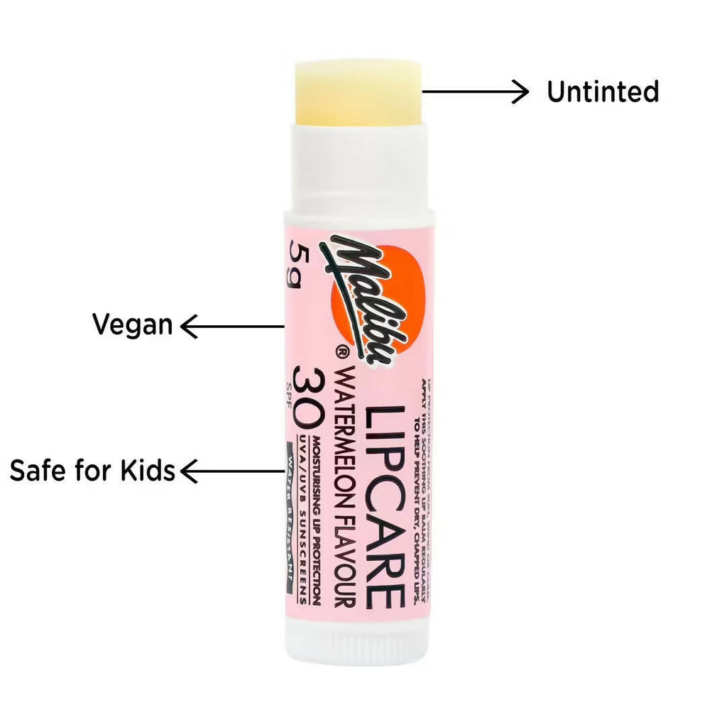 Malibu Watermelon Lip Balm SPF 30 Vegan | Grocsy