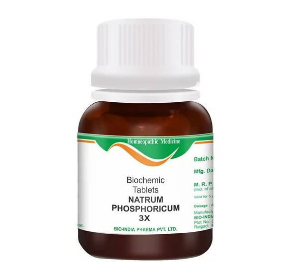 Bio India Homeopathy Natrum Phosphoricum Biochemic Tablets | Grocsy