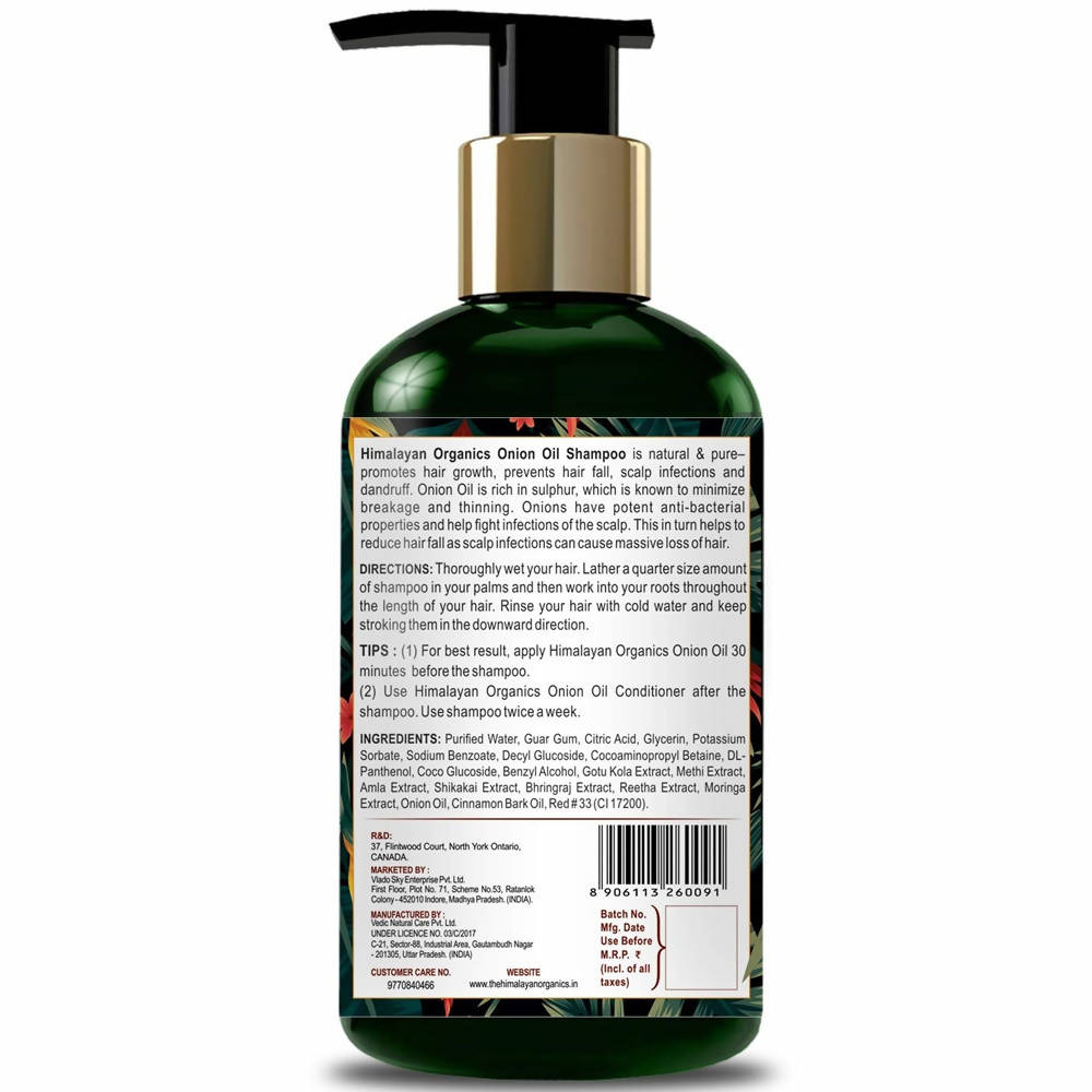 Himalayan Organics Onion Oil Shampoo | Grocsy