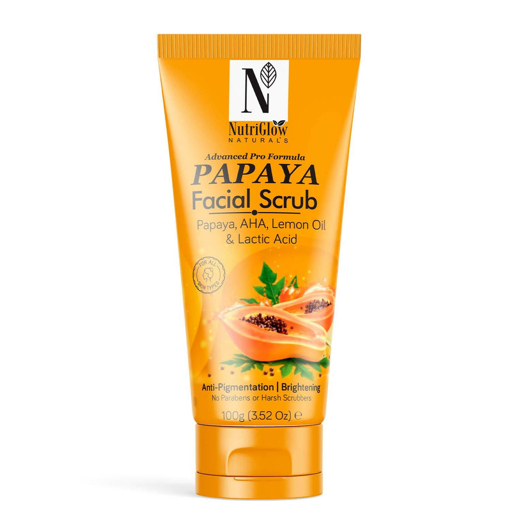 NutriGlow NATURAL'S Papaya Facial Scrub | Grocsy