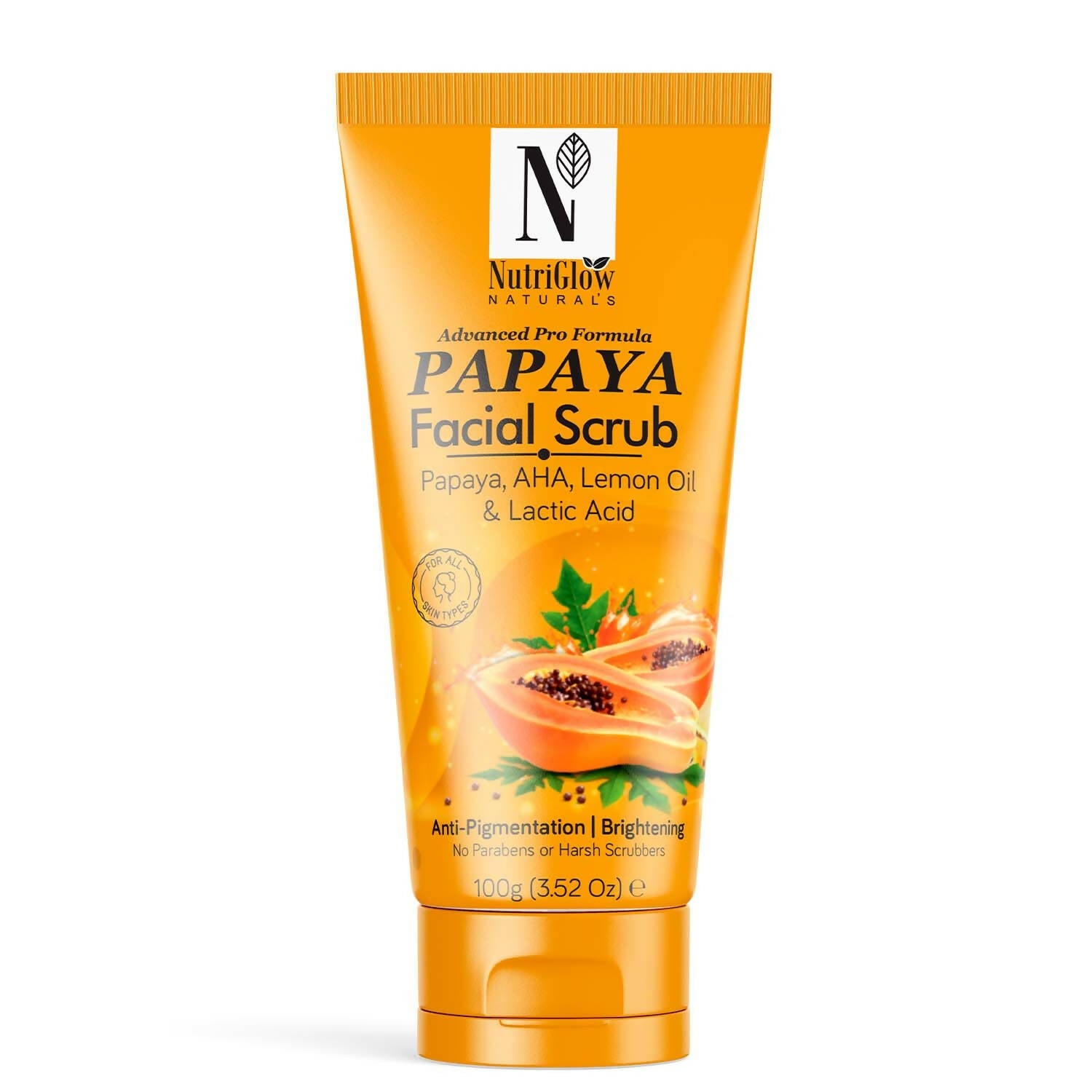 NutriGlow NATURAL'S Papaya Facial Scrub | Grocsy
