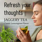 Naivedyam Classic Lemongrass Flavour Jaggery Tea | Grocsy