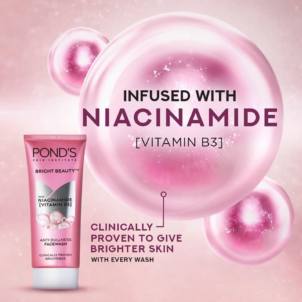 Ponds Bright Beauty Vitamin B3+ Face Wash | Grocsy
