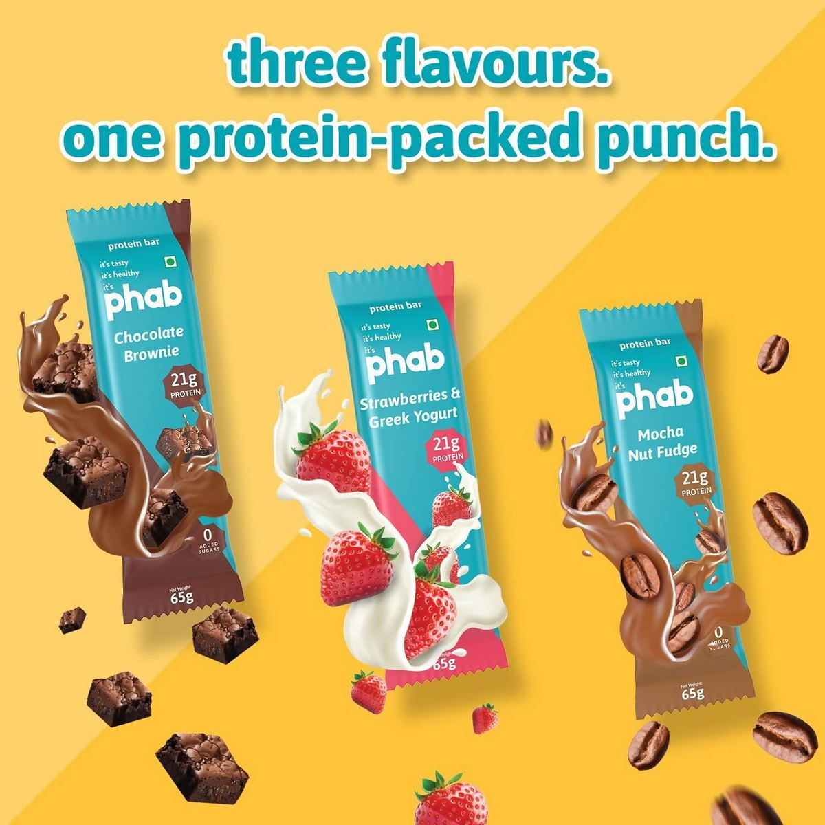 Phab Protein Bars With Protein Strawberries & Greek Yogurt | Grocsy