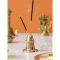 eCraftIndia Yellow Brass Incense Stick Holder | Grocsy