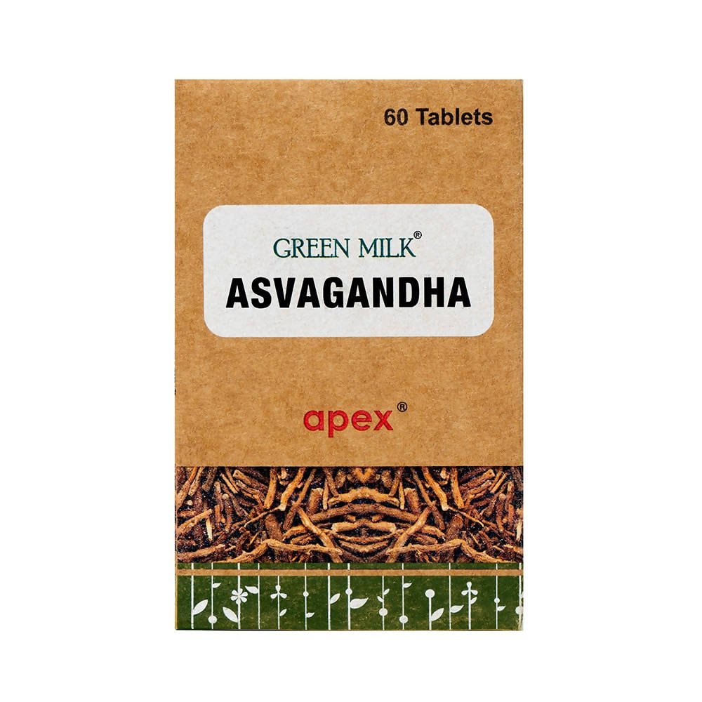 Apex Ayurvedic Green Milk Asvagandha Tablets | Grocsy