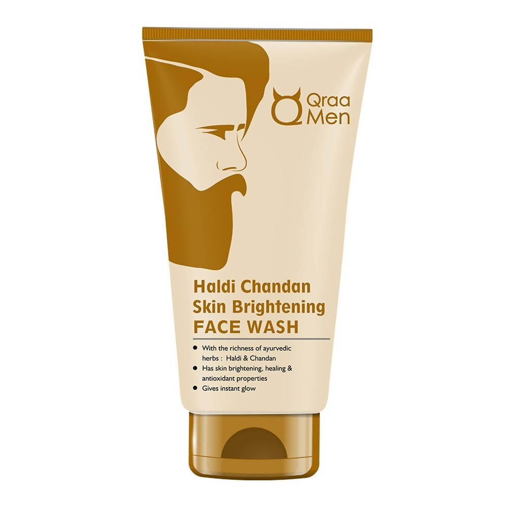 Qraa Men Haldi Chandan Skin Brightening Face Wash | Grocsy