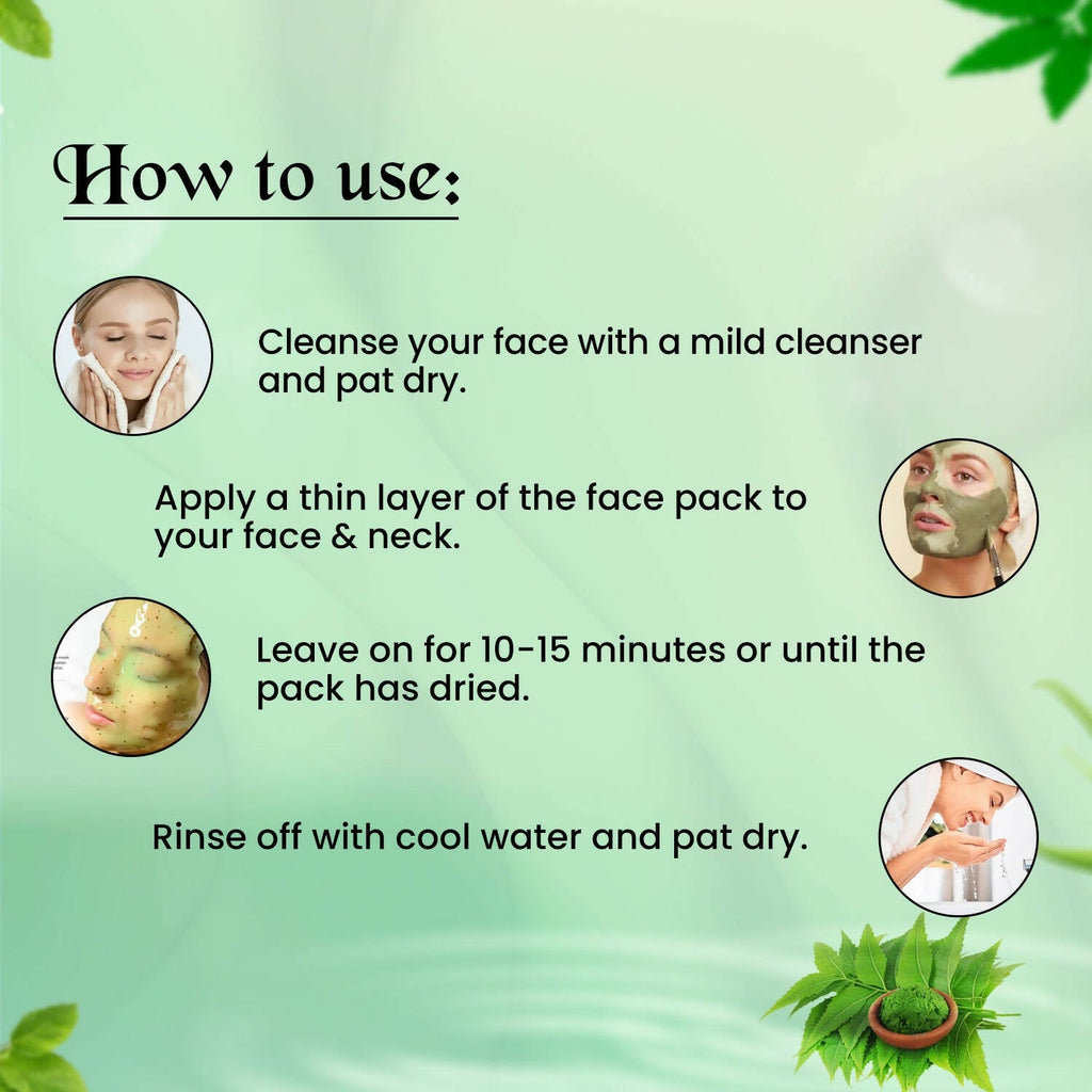 NutriGlow Neem & Tulsi Face Pack | Grocsy