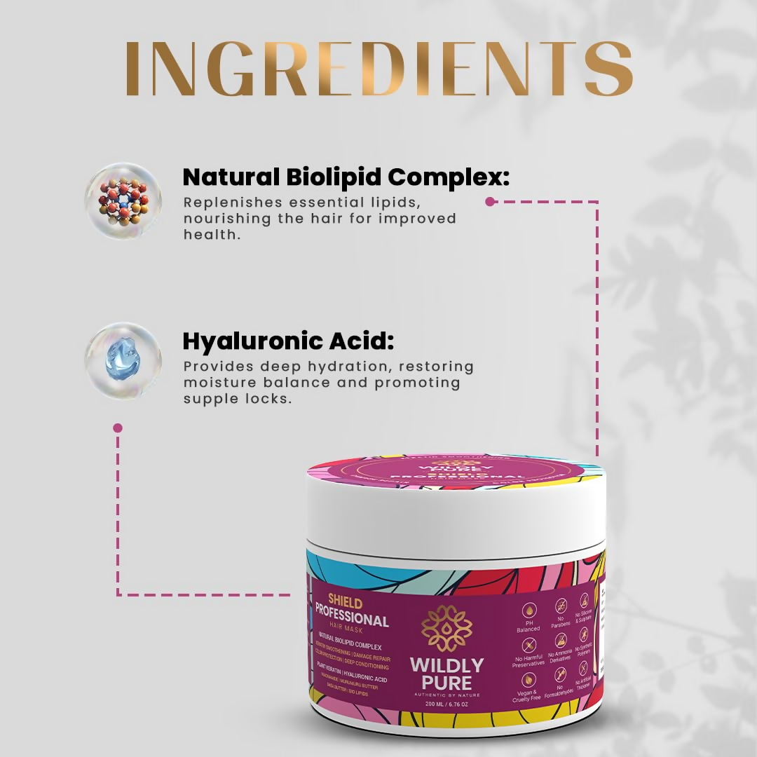 Wildly Pure Professional Natural Keratin Hair Spa Mask | Grocsy