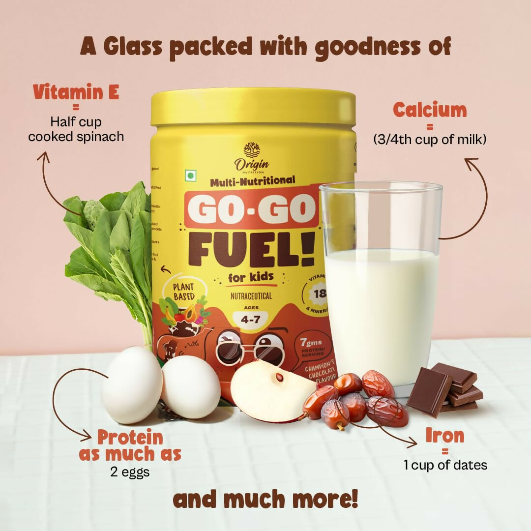 Origin Nutrition Multi Nutritional Go Go Fuel Health Drink For Kids, Ages 4-7 Yrs | Grocsy